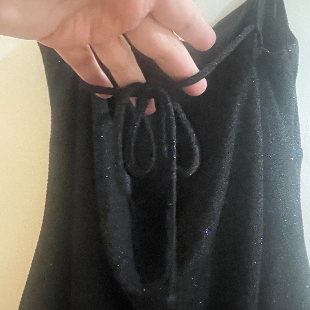 Sparkling black party dress.  Size L. Perfect for parties! - Picture 5 of 7